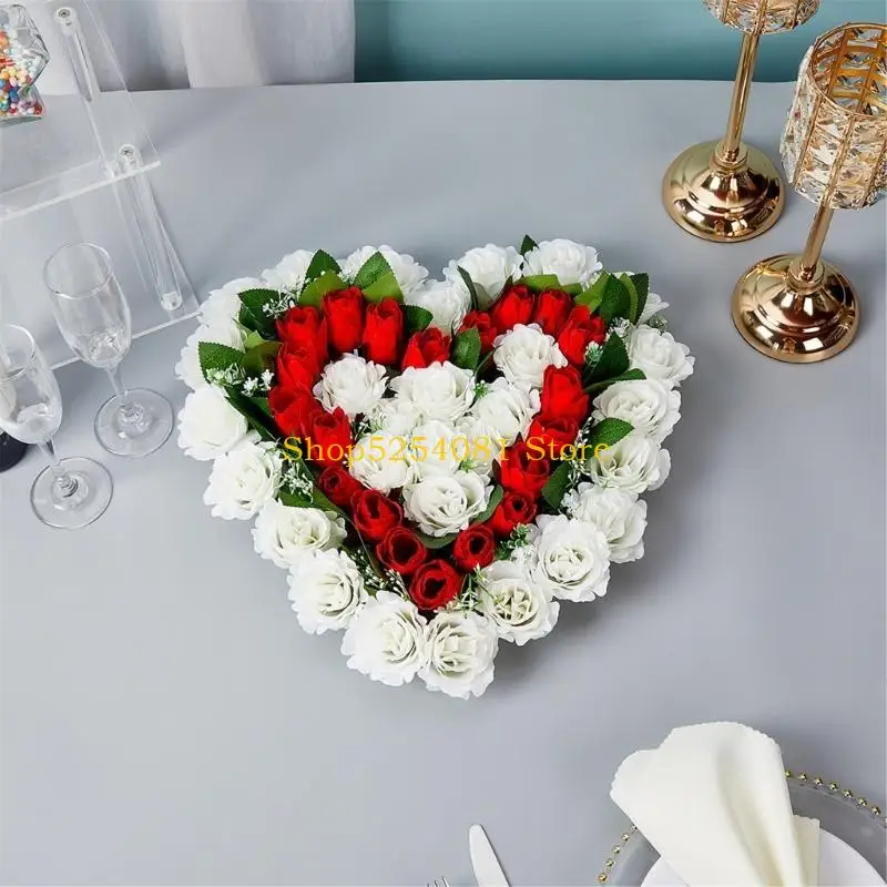 AXYC Artificial Flower Bouquets Artificial Rose Flower Arrangement for Wedding Centerpieces Valentines Decoration Photo Props