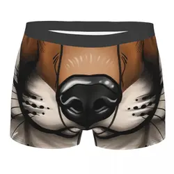 Red Fox Boxer Shorts Men 3D Print Male Stretch Red Fox Face Furry Animal Underwear Panties Briefs