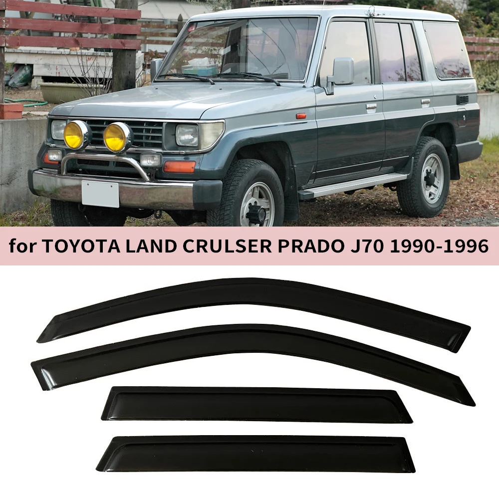 

Window Visor for TOYOTA LAND CRUISER PRADO J70 1990 1991 1992 1993 1994 1995 1996 Door Visor Rain Guards Window Wind Deflectors
