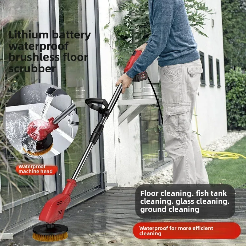 Electric Cleaning Bot Manipulation Floor Machine Courtyard Slate Brush Moss Removal Floor Brush Outdoor Wall Bathroom Cleaning