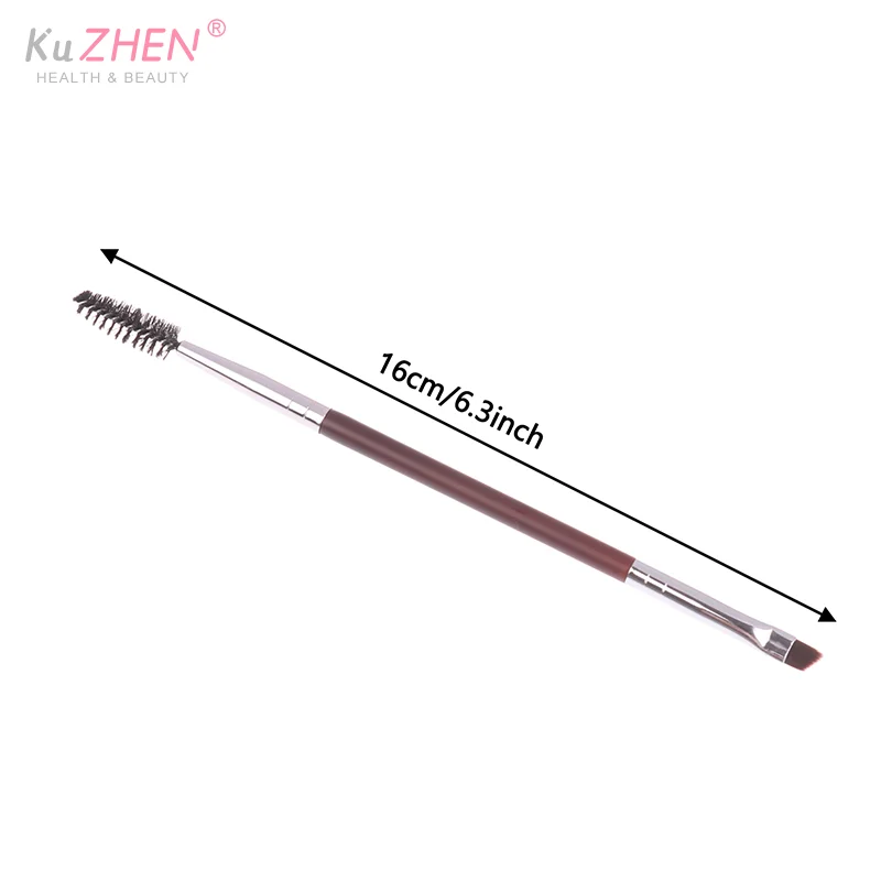 1 Uds. Cepillo para cejas, peine para pestañas, brochas de maquillaje, cepillo en ángulo de doble punta, cepillo Spoolie 2 en 1, juego de brochas para cejas, herramienta de maquillaje