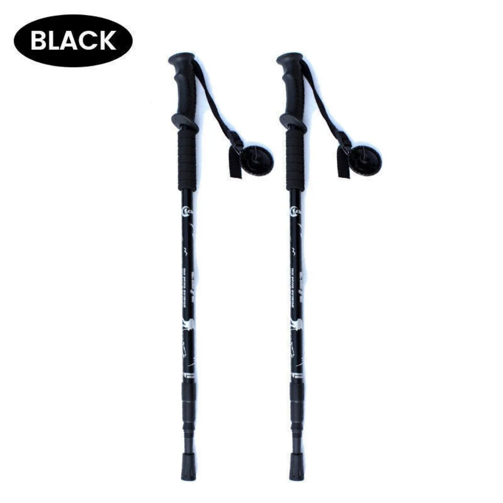 Pack of 2 Walking Poles - folding walking stick for hiking, Camping & Backpackin