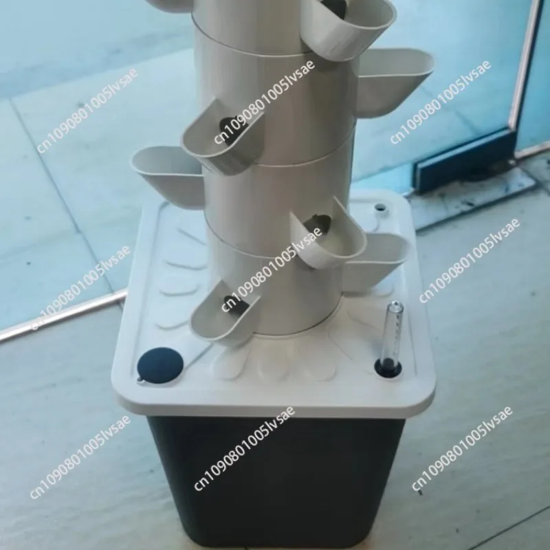 6 Tiers Hydroponic Planting Vertical Tower Indoor Balcony Mini Soilless Cultivation System Set Vegetables Planter Garden Tower