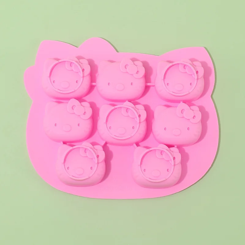 

Kawaii Sanrio Hello Kitty Mold Anime Cute Student Cake Biscuits Food Cartoon Ice Making Silicone Mould Delicate Toys Girls Gifts