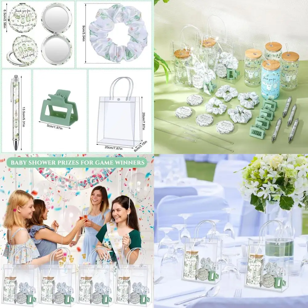 

Baby Shower Prizes: Tumblers, Mirrors, Scrunchies, Pens, Clips, Gift Bags & More