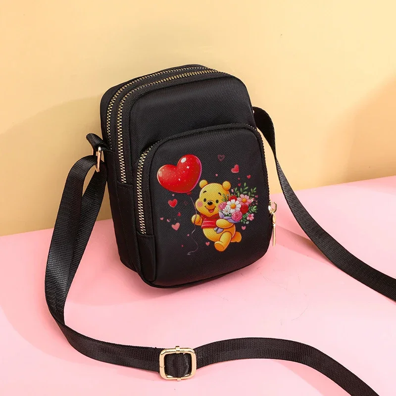 

Pooh Bear Winnie Crossbody Bag Women Shoulder Bags Teenie Weenie Tote Bag Female Underarm Phone-Bag Fashion Collocation Trendy