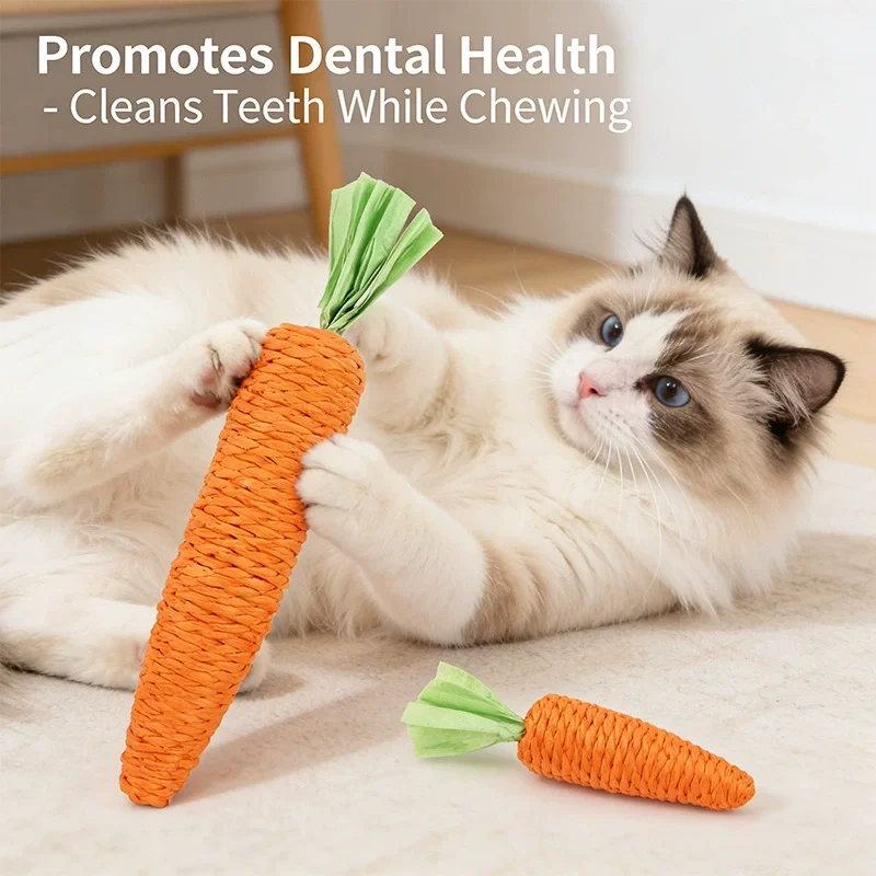 Pet Cat Chew Toys Tooth Cleaning Molar Grinding Bite Toys For Rabbit Bunny Hamster Guinea Pig Chinchillas Small Animals