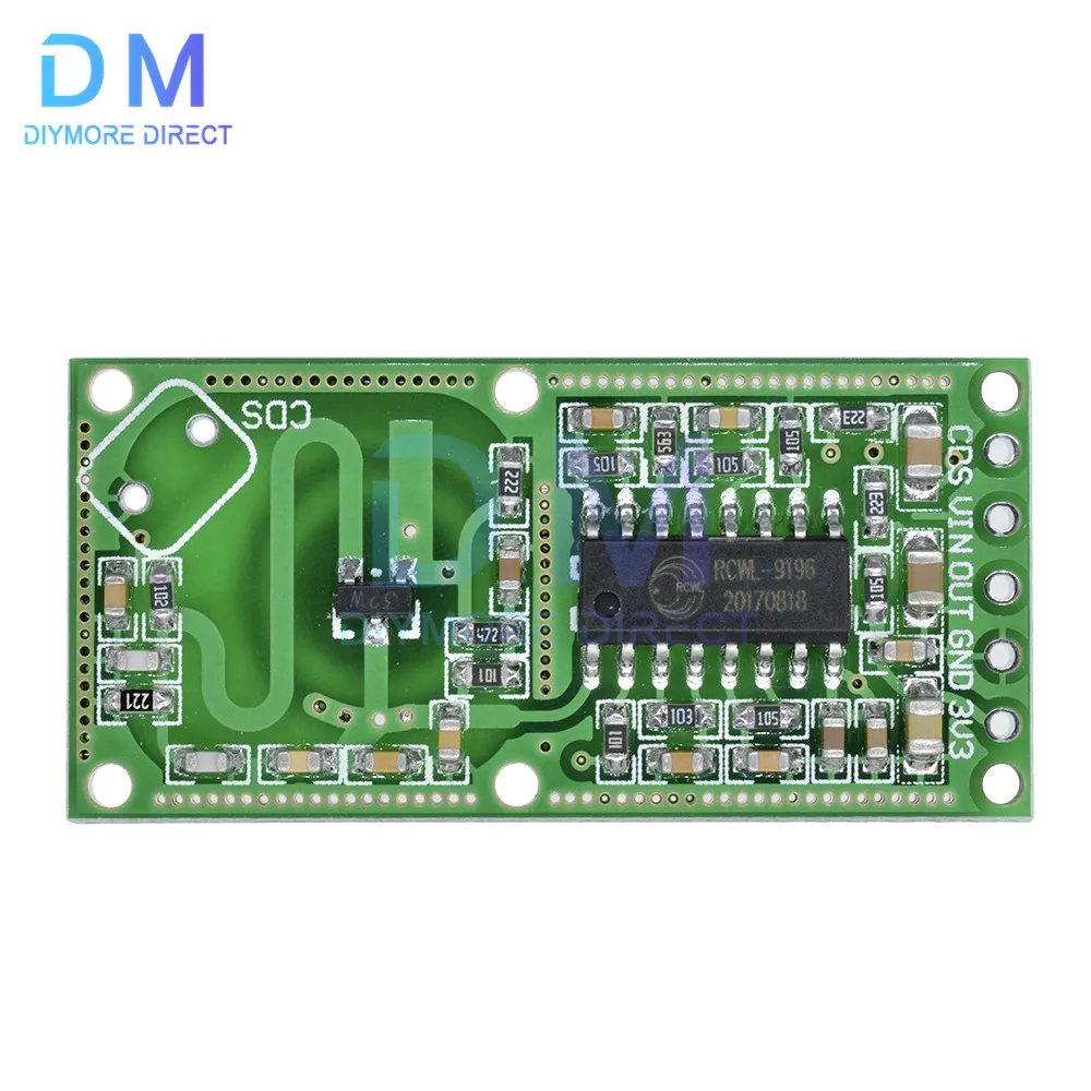 RCWL-0516 RCWL 0516 Sensor Radar Microwave Modul Sensor Tubuh Sensor Manusia Output Modul Sakelar Induksi 3.3V