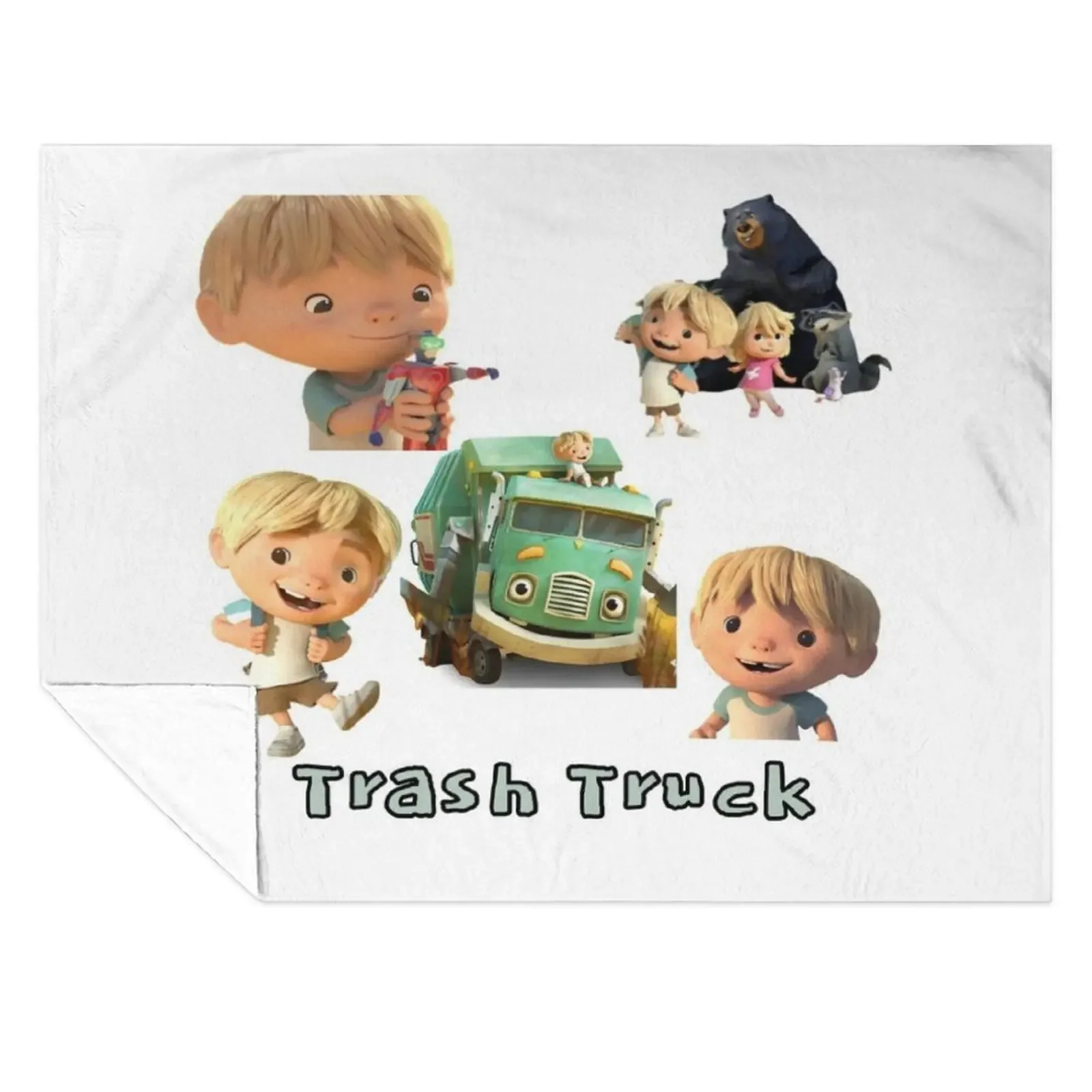 

Hank Trash Truck Netflix animation character Throw Blanket Softest warm winter Summer Beddings Thin Blankets