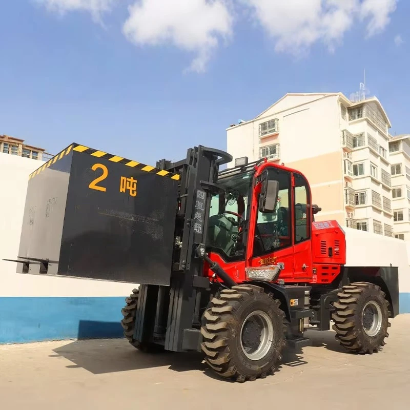 2 tons mountain forklift, 3 tons, 4 tons, 5 tons, 8 tons diesel powered off-road forklift, can be customized diesel forklift