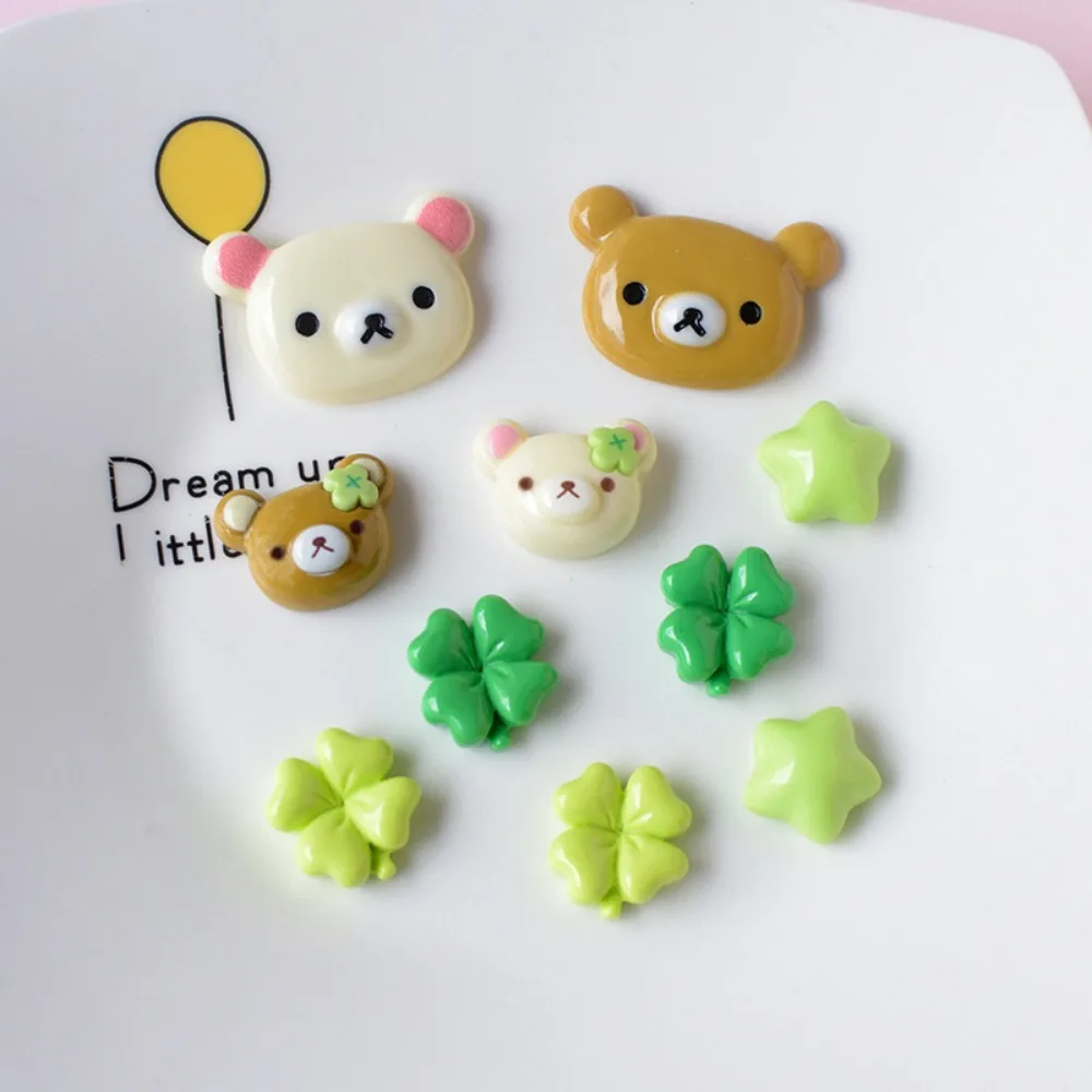 10 Stück Lucky Bear Schuhanhänger Cartoon-Bären Schuhzubehör für Mädchen Sommerschuhe DIY – Detail 2