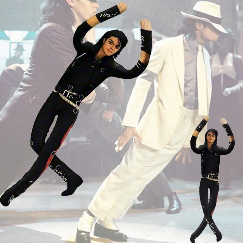 

Michael Jackson Inspired Plush Doll Cosplay Stuffed Figure Jointed Movable Art Doll Home Room Decoration Birthday Gift for Fans