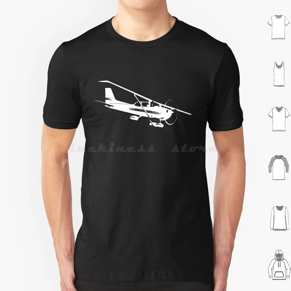 Cessna-Camiseta de avión Skyhawk, camisa fresca de algodón, 6xl, 172, 172