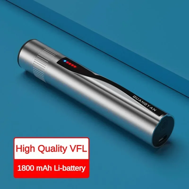 Aluminium alloy Optical fiber tester Pen 30mW Rechargeable Fiber Optic Visual Fault Locator High-power VFL 30KM