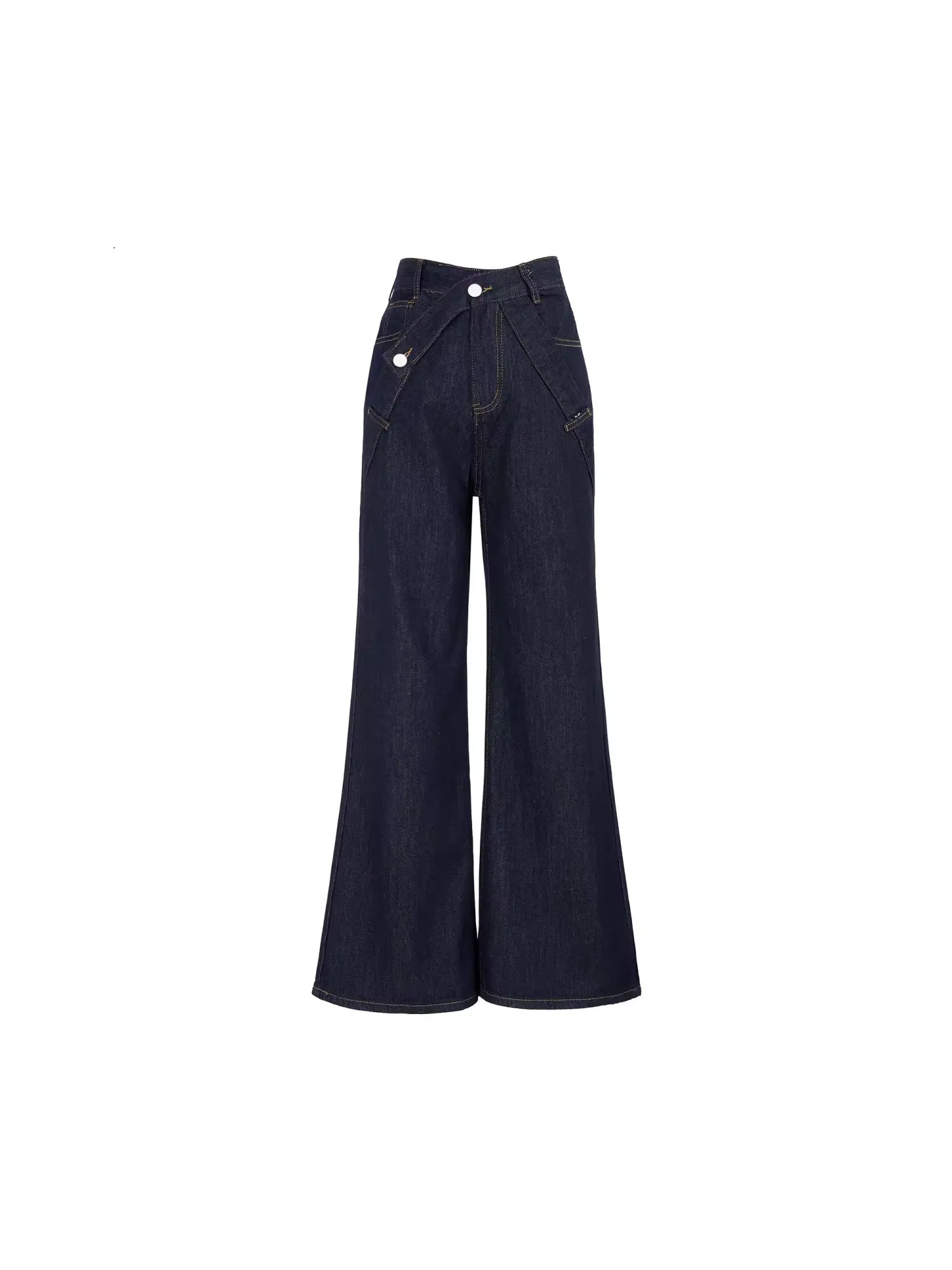 

Женские джинсы Ele с прямыми широкими штанинами, весна-лето, новинка, свободные, стройнящие, в стиле Hot Girl, повседневные, из смесового хлопка