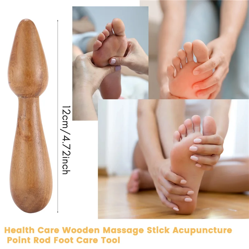 -ESTR soins de santé bâton de Massage en bois masseur en bois de santal tige de Massage d'acupuncture tige de Point d'acupuncture outil de Massage de soin des pieds