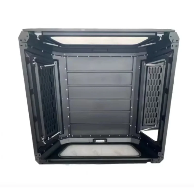 

High Quality Steel Truck Canopy Camper Shell Waterproof Locking Sliding Window Triton L200