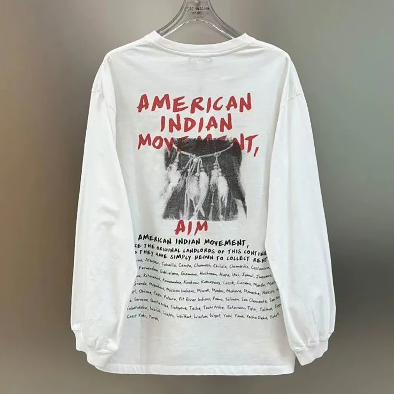 

Y2K Harajuku Long Sleeve T-Shirt Loose Oversized High Streetwear for Men And Women Vintage Hip Hop Graphic Print Top