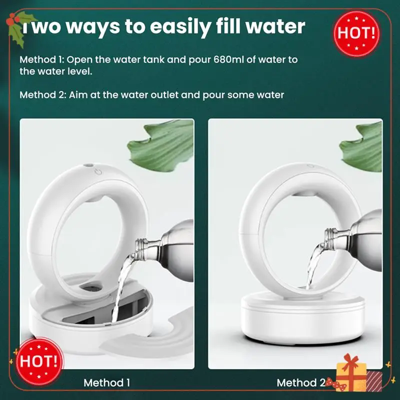 

ABLE-Anti-Gravity Inverted Water Droplets High Mist Volume Essential Oil Aromatherapy Ambient Light Home Ultrasonic Aroma Diffus