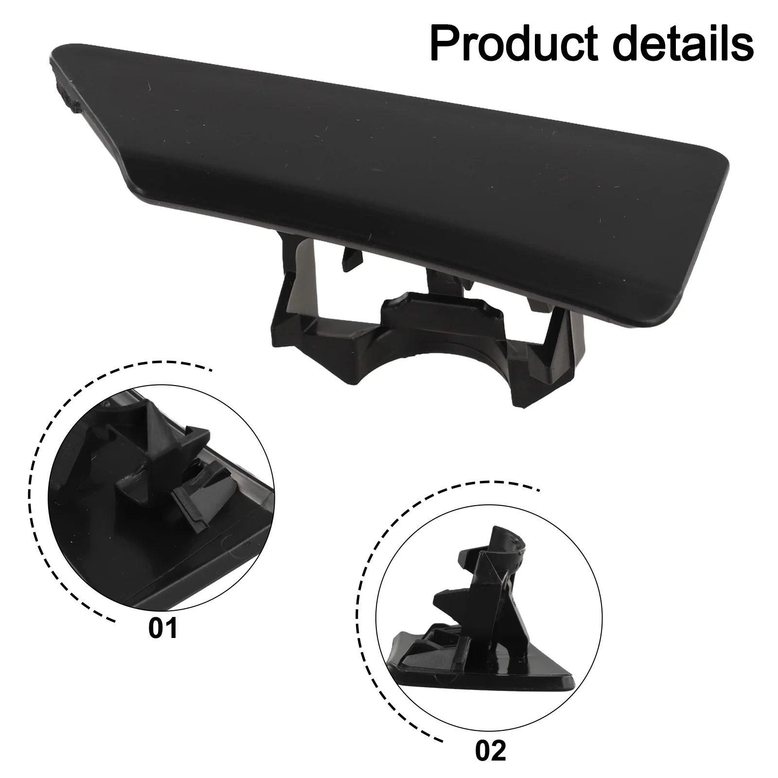 

Set of 2 Front Bumper Headlight Washer Cover for BMW X4 F26 2014 2018 OEM Part Numbers 51117338567 51117338568