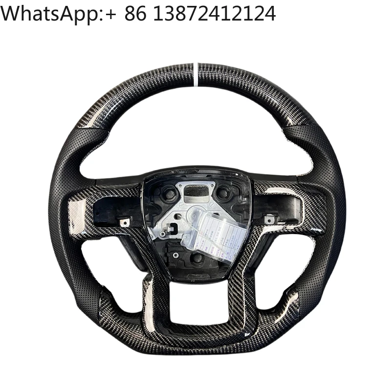 

Custom Upgraded Sports Steering Wheel Genuine Carbon Fiber Steering Wheel for Ford Raptor F150 2015-2020 Raptor Steering Wheel