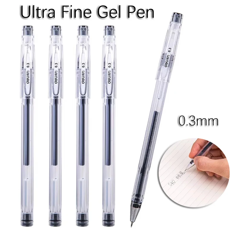 

0,3 мм минималистичный стиль, очень тонкая гелевая ручка, черные чернила, гладкое письмо, канцелярские принадлежности для студентов, офисная ручка для подписи