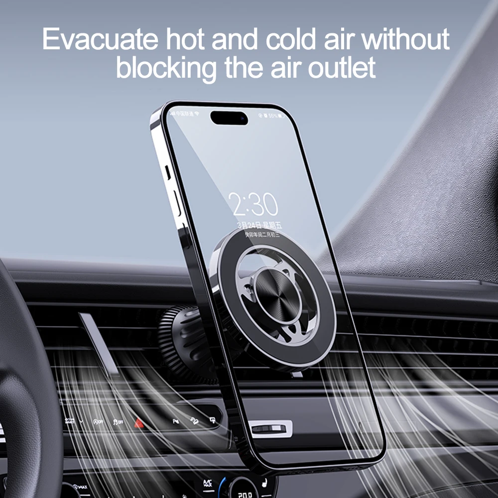 Universal Magnetic Car Phone GPS Holder Car Magnet Air Vent Mount Cell Mobile Phone Stand Support For iPhone X Samsung Xiaomi