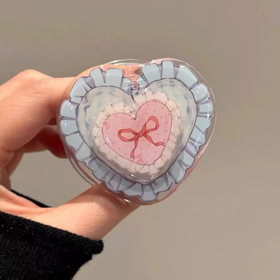 

Cute Cartoon Rotate Heart Grip Tok Griptok Phone Holder Stand Support For iPhone 17 Samsung S26 Universal Accessories Holder