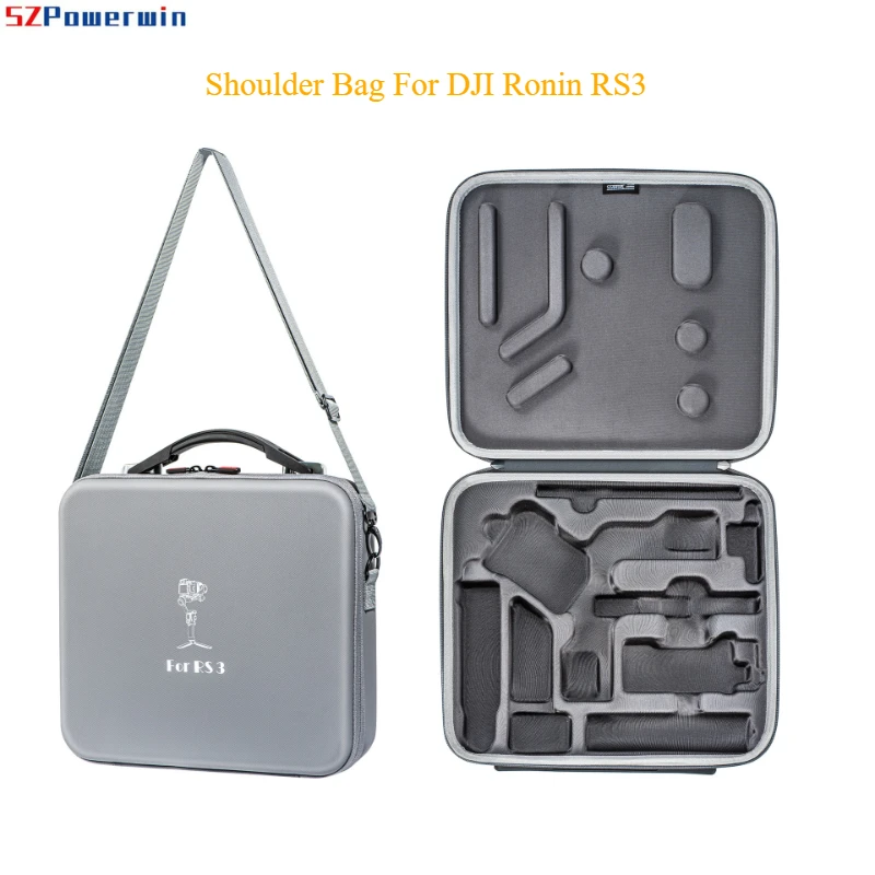 Powerwin Shoulder Bag For DJI Ronin RS3 Storage Carrying Case Hard Protective Case For DJI Ronin RS 3 Gimbal Stabilizer