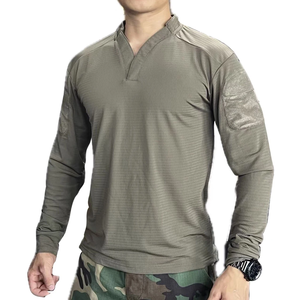 Velocity Style Rugby Shirt Quick Dry Tactical Long Sleeve T-