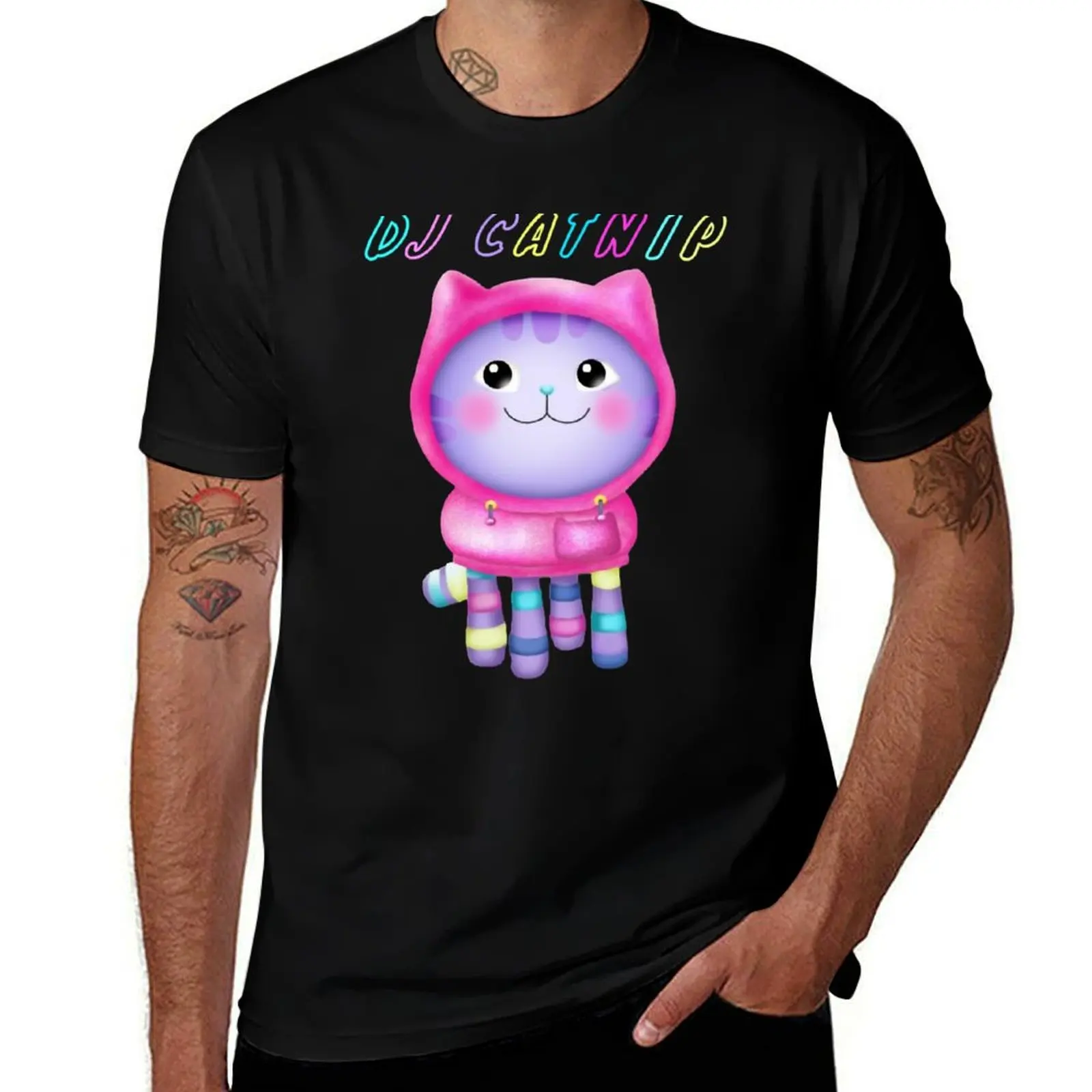 

DJ Catnip T-Shirt quick-drying funny gifts croswit shirt man vintage graphic tee mens graphic t-shirts big and tall