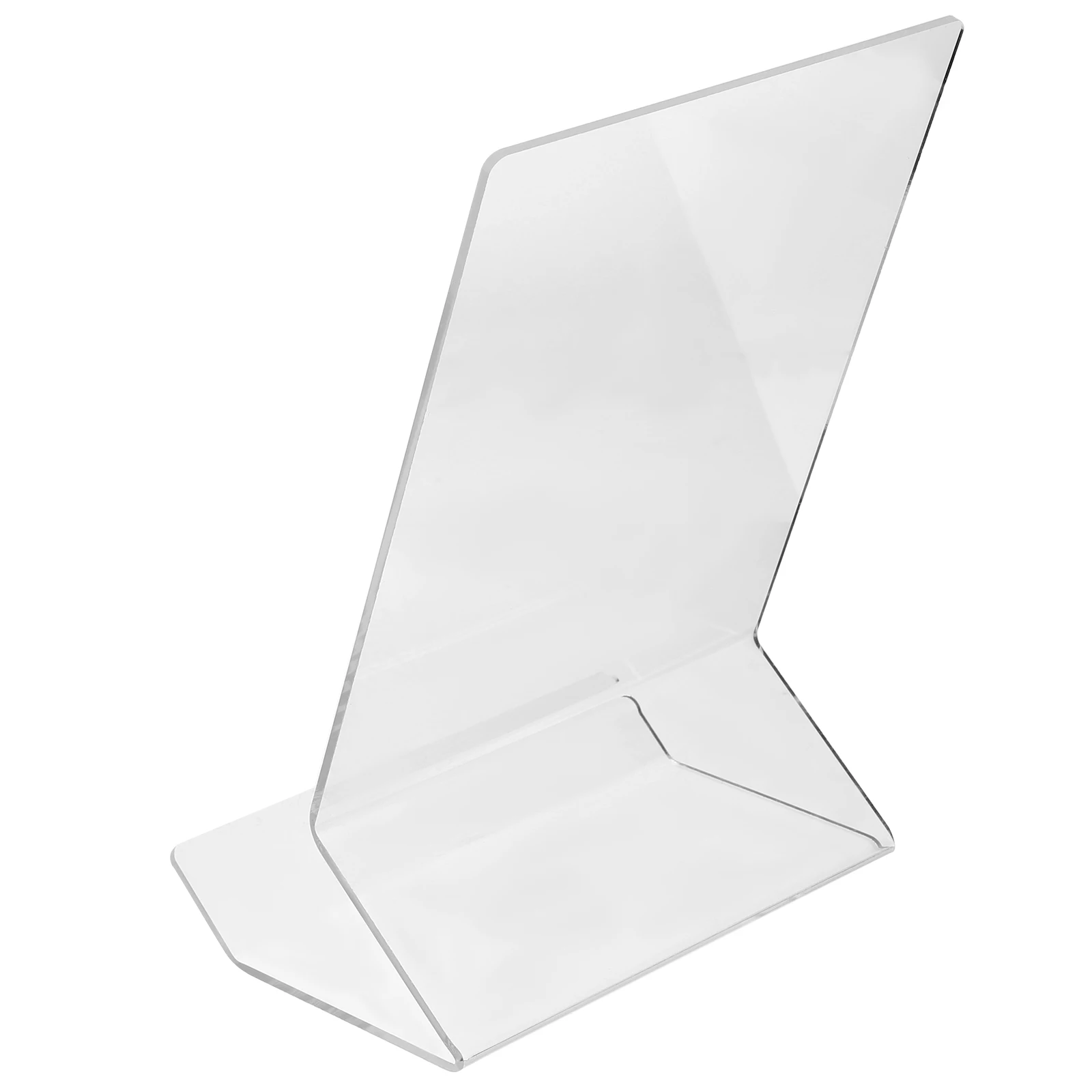 2PCS Acryl Buchstütze Transparent Buch Stehen Magazin Display Regal Desktop ganizer Leichte, Tragbare Buch Rack Halter