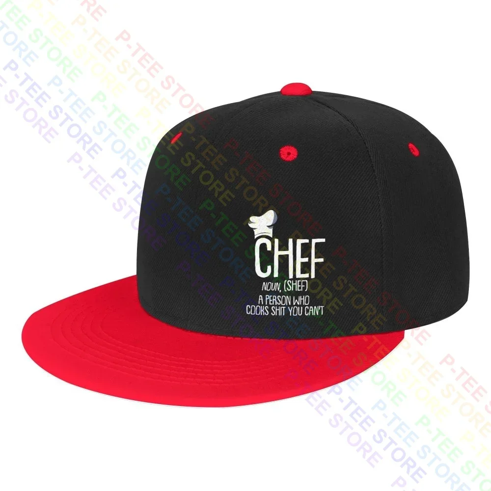 Noun Chef Sous Master Head Executive Cooking Snapback Cap Colorful Baseball Caps Cool Outdoor Comfortable