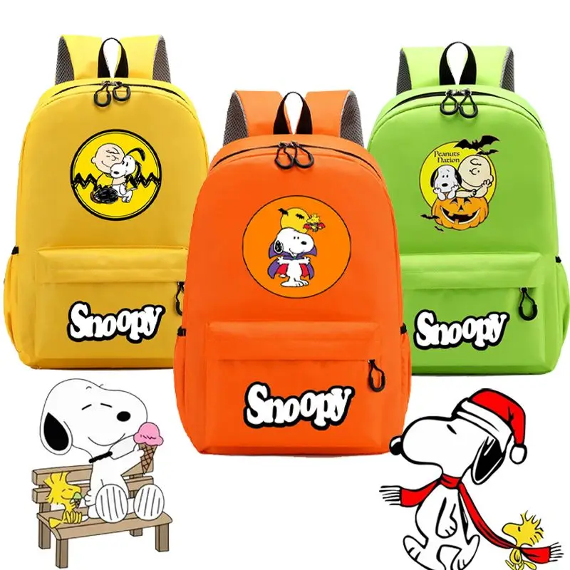 

Новый милый детский школьный рюкзак Snoopy с героями мультфильмов, модный креативный рюкзак, милый вместительный школьный рюкзак с героями мультфильмов для детского сада