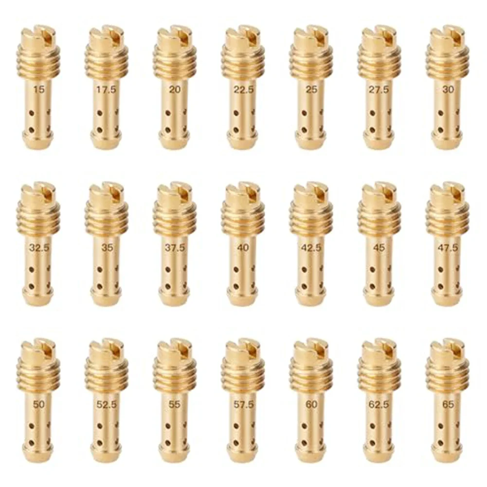 

21PCS Mortorcycle Carburetor Nozzle Jets Slow Jets For MIKUNI VMTMTMX VM22210 AX100 EN Nozzle Motorcycle Part