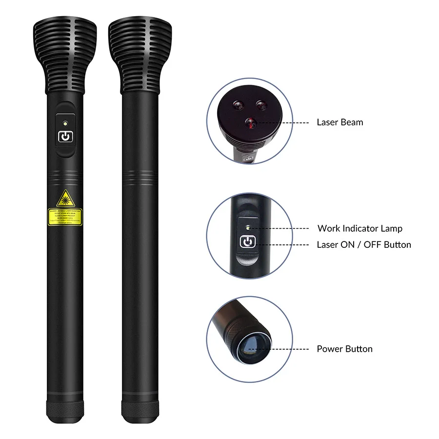 Home Use Handheld 808nm Red Light Therapy Device Cold Laser Acupuncture Points for Skin Scar Healing 1500mW view 5