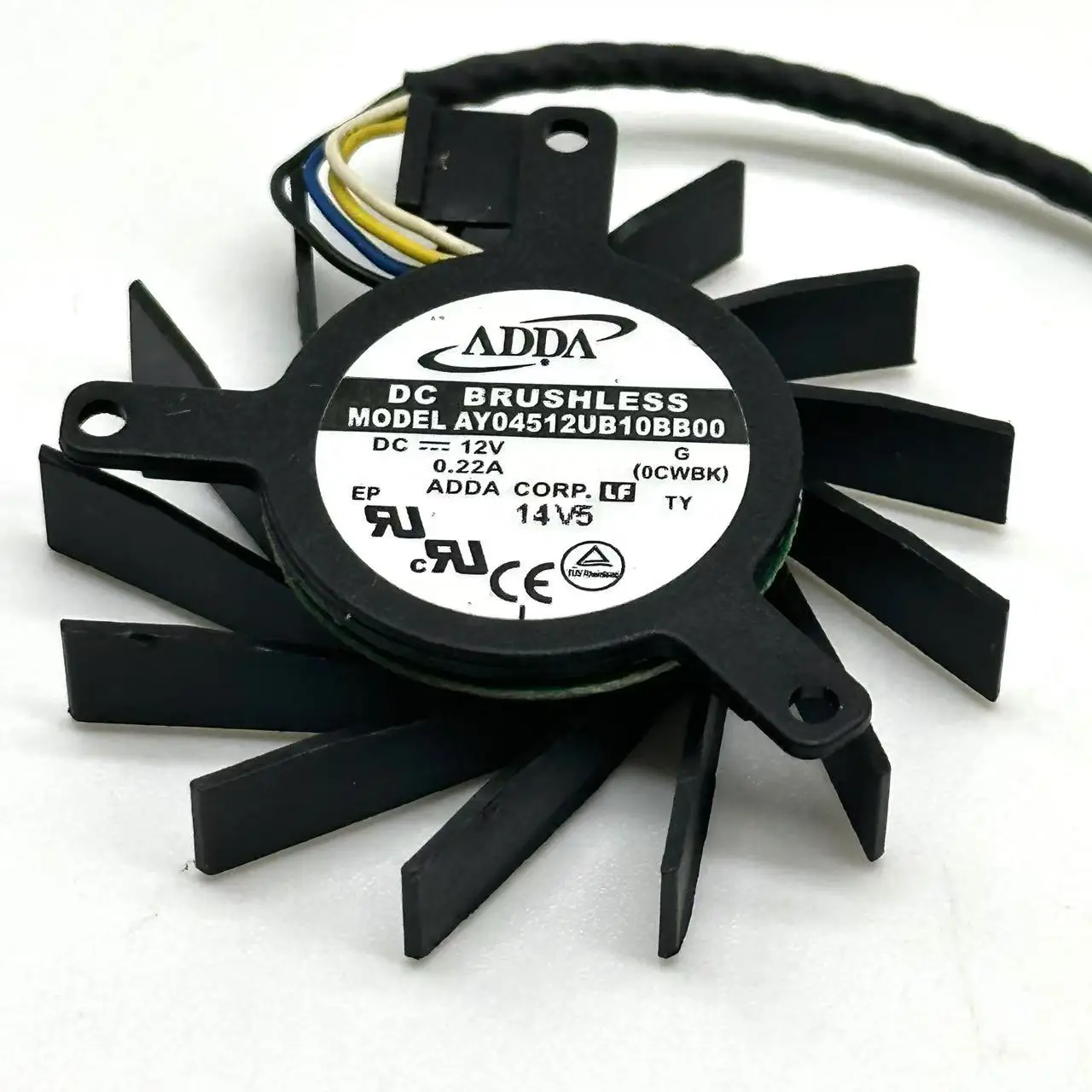 

ADDA AY04512UB10BB00 G DC 12V 0.22A 44x44mm Server Round Fan