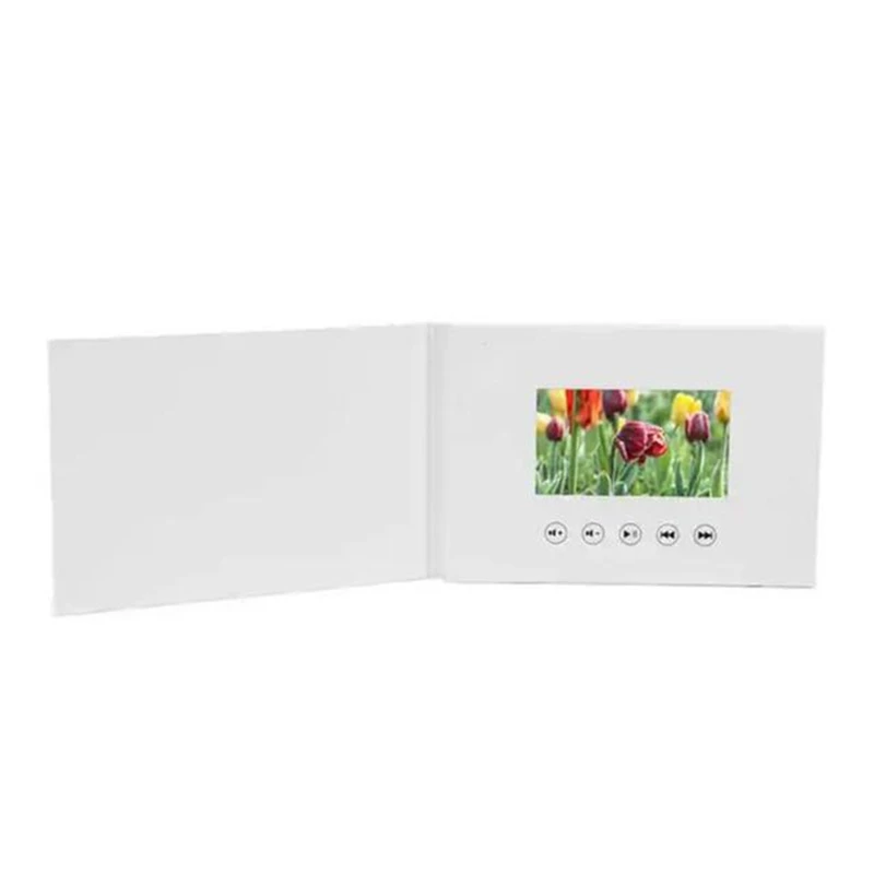 Video Book Card 4GB Lcd Invitation Gift Music Greeting Card Upload Videos Wedding Invite Digital Frame