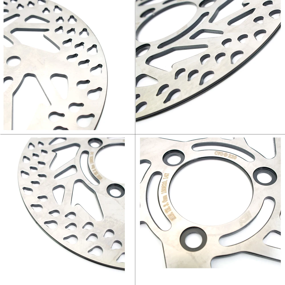 Universal 220mm 3 Hole Brake Disc Stainless steel Front Rear Rotor Disks for Motorcycle Scooter Dirt Bike ATV