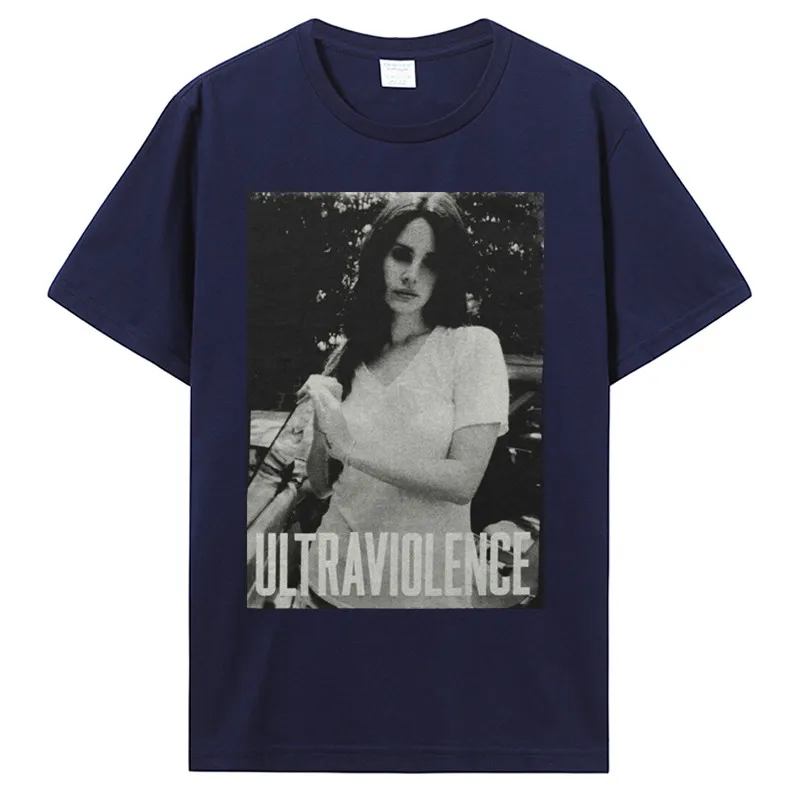 Lana Del Rey Ultraviolence T Shirt Snow T-shirt Japanese Funny Gothic T Shirt Men Harajuku Aesthetic Cotton Tops Tees