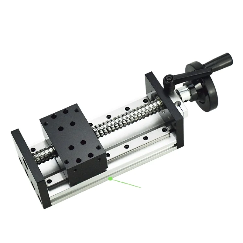 For Double Track Hand Slide Ball Screw Linear Guide Manual Roller Displacement Adjustment Lifting