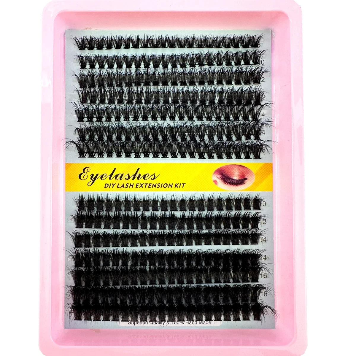 14 fileiras 30-100d 5d clusters de cílios grossos fofos 10-18mmmix fino extensões de cílios individuais clusters maquiagem diy cílios postiços