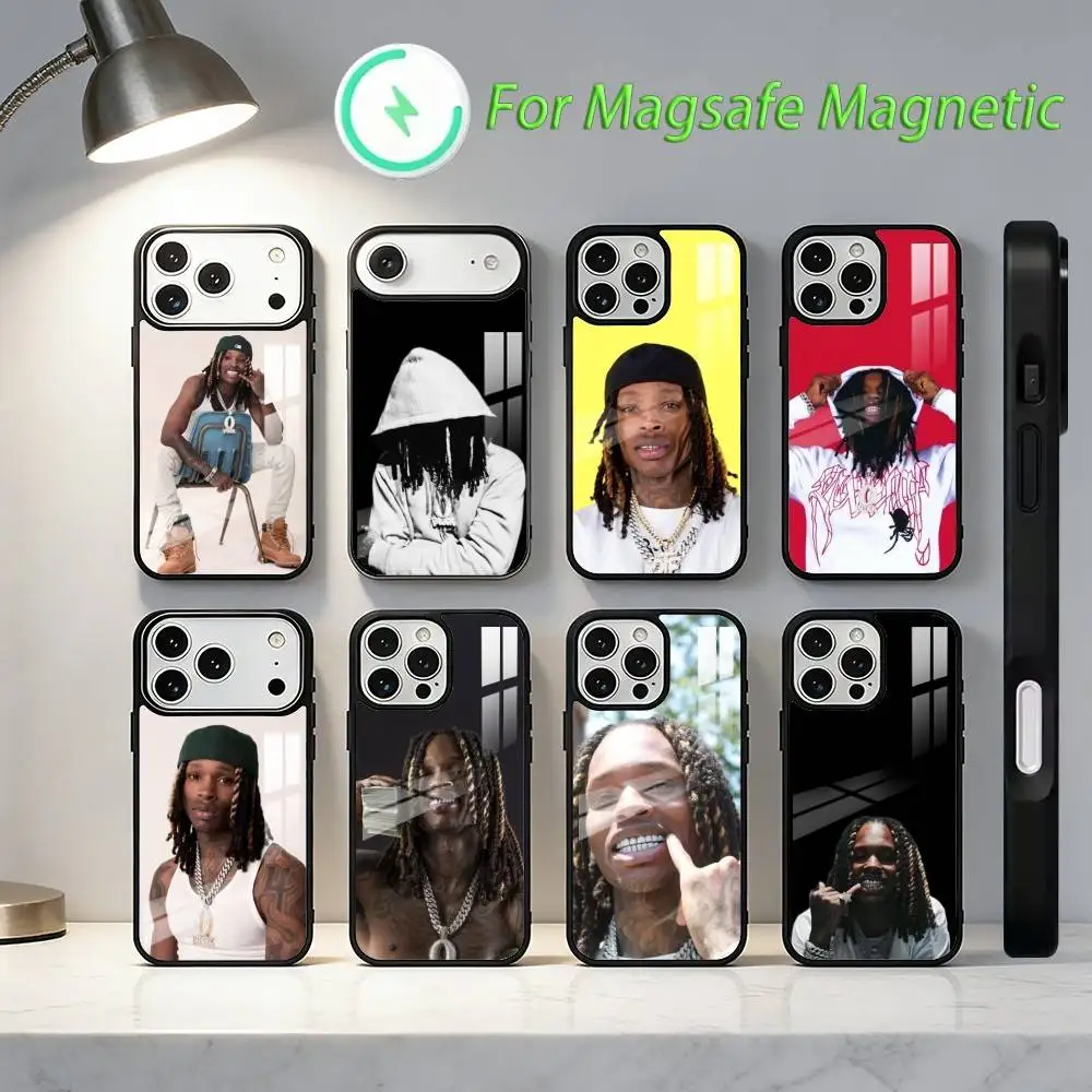 

Чехол для телефона King Von R-Rapper, стильный, для iPhone 17, 16, 15, 14, 13, 12, 11, Plus, Pro, Max, с магнитной беспроводной зарядкой