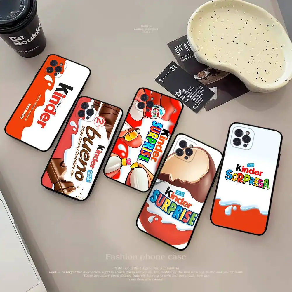 Trolly Egg KINDER JOY Funda de teléfono sorpresa para IPhone 17 16 15 14 11 12 13 Mini Pro XS Max Plus Funda Shell