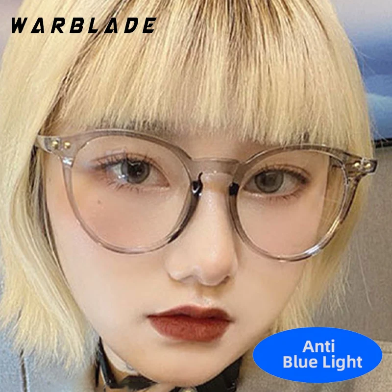 

Classic Retro Rice Nail Decorate Oval Frame Optical Eyeglasses Brand Design Computer For Games Men Women Anti-Blue Light Glasses