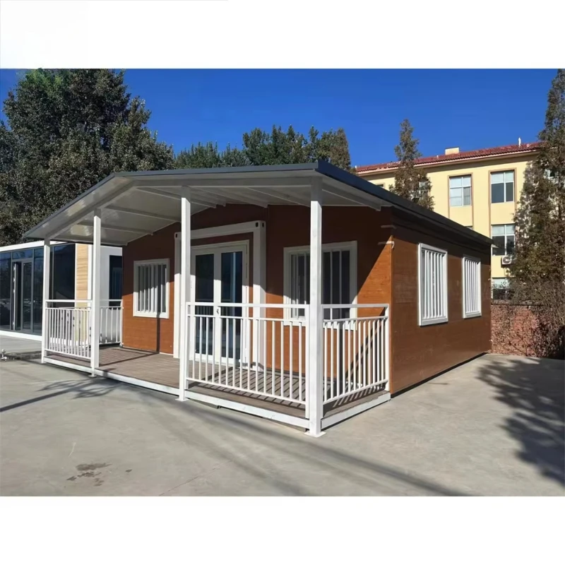 Maison modulaire pliable à faible coût, structure simple et stable, entretien facile, structure en acier antirouille, cabane préfabriquée pour usage temporaire en zone rurale