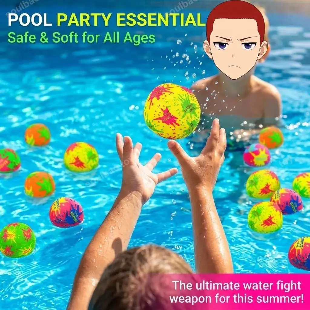 10-100pcs reusable children's water absorbing cloth balls summer water beach swimming pools parties gifts swimming pool toys