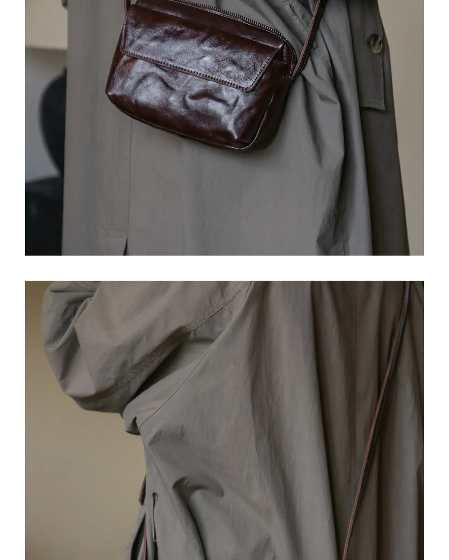Designer-Handtasche aus echtem Leder, handgefertigt, Vintage-Freizeit-Luxus-Umhängetasche aus Rindsleder für Damen – Detail 7