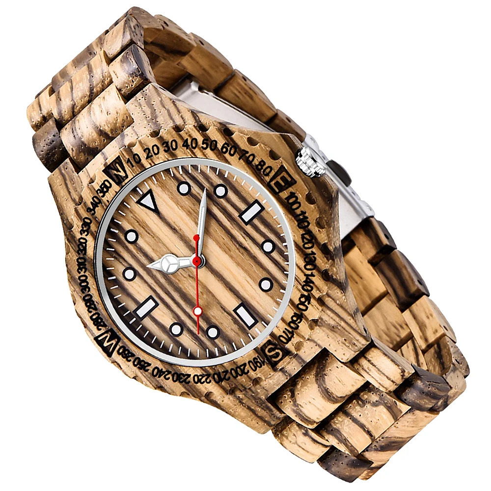 Natural Texture Men's and Women's Wood Quartz Watches Fashionable Business Street Fashion Accessories Wood Clocks