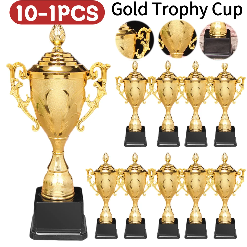 الكأس البلاستيكية الذهبية لعبة مباراة الكأس 8.5 بوصة المنافسة الرياضية الكأس الفائزين جائزة الكأس لبطولات البطولة #1